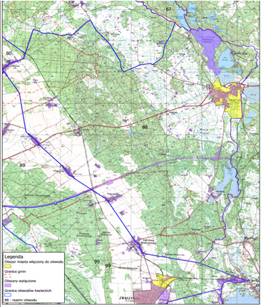 Położenie obwodu nr 88 – mapa sytuacyjna